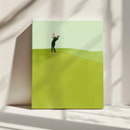 Golfer's Green Swing, arte de Annelien Smet impreso en canvas