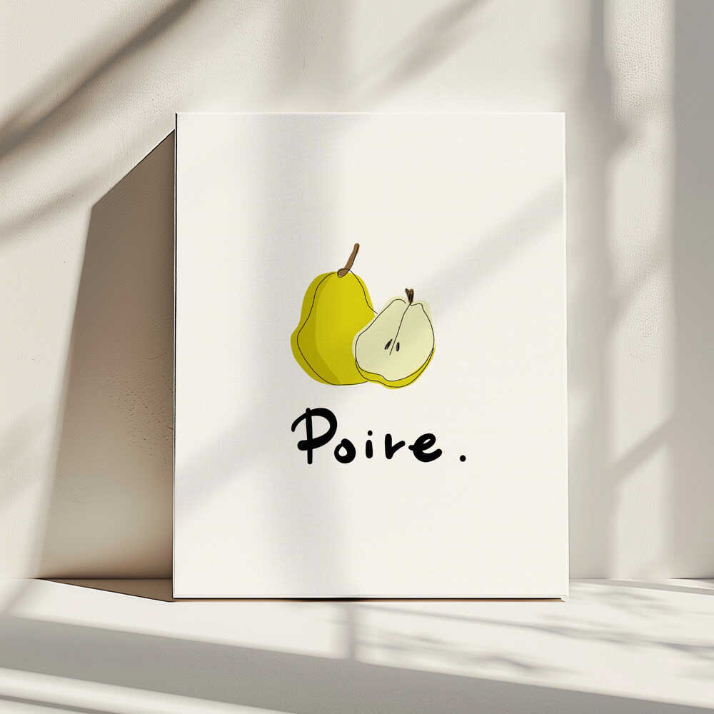 Fresh Cut Pear, arte de Rio Soléy impreso en canvas