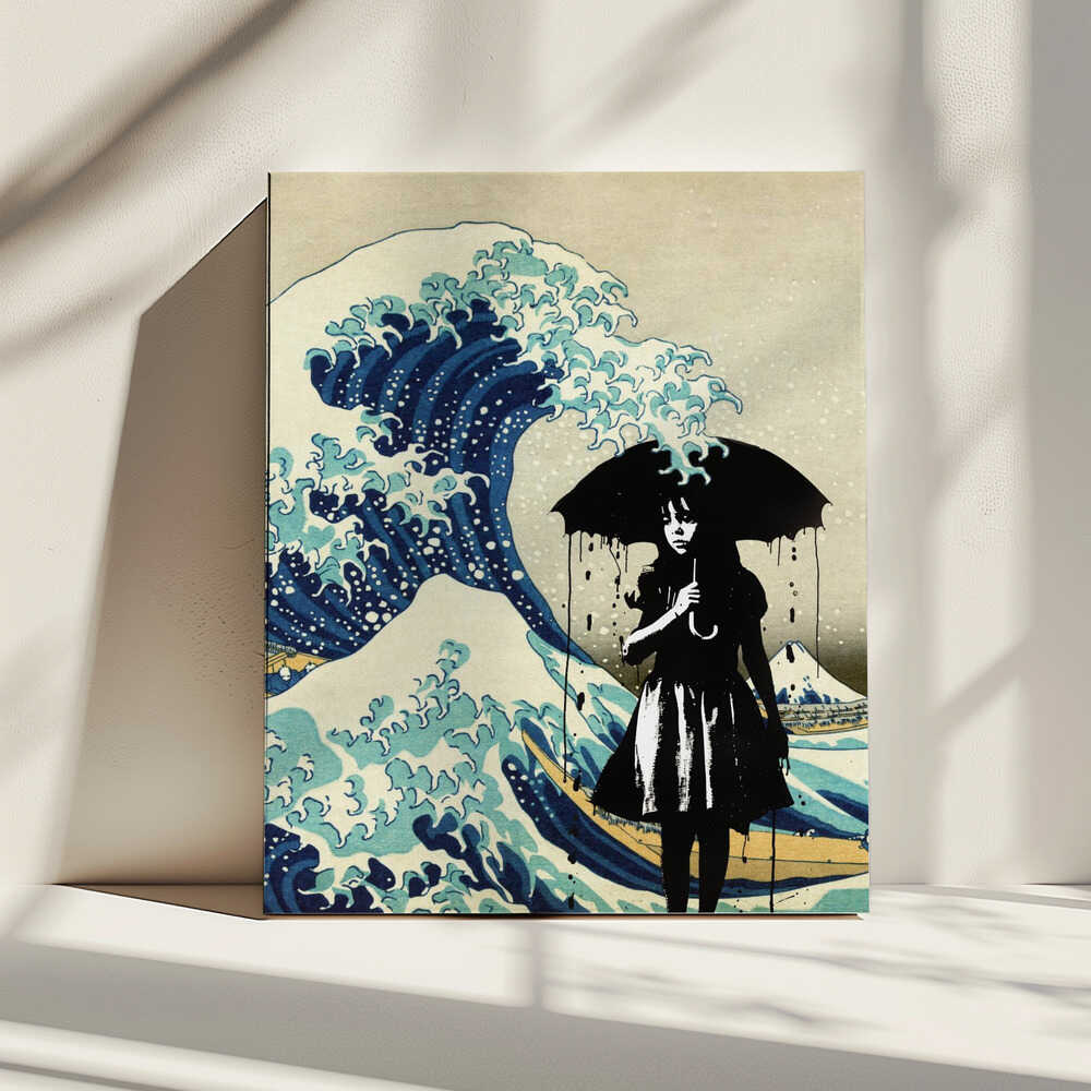Under the Wave, arte de Dikhotomy impreso en canvas