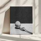 Egg Fork Shadow Play, arte de Haruto Shimaoka impreso en canvas