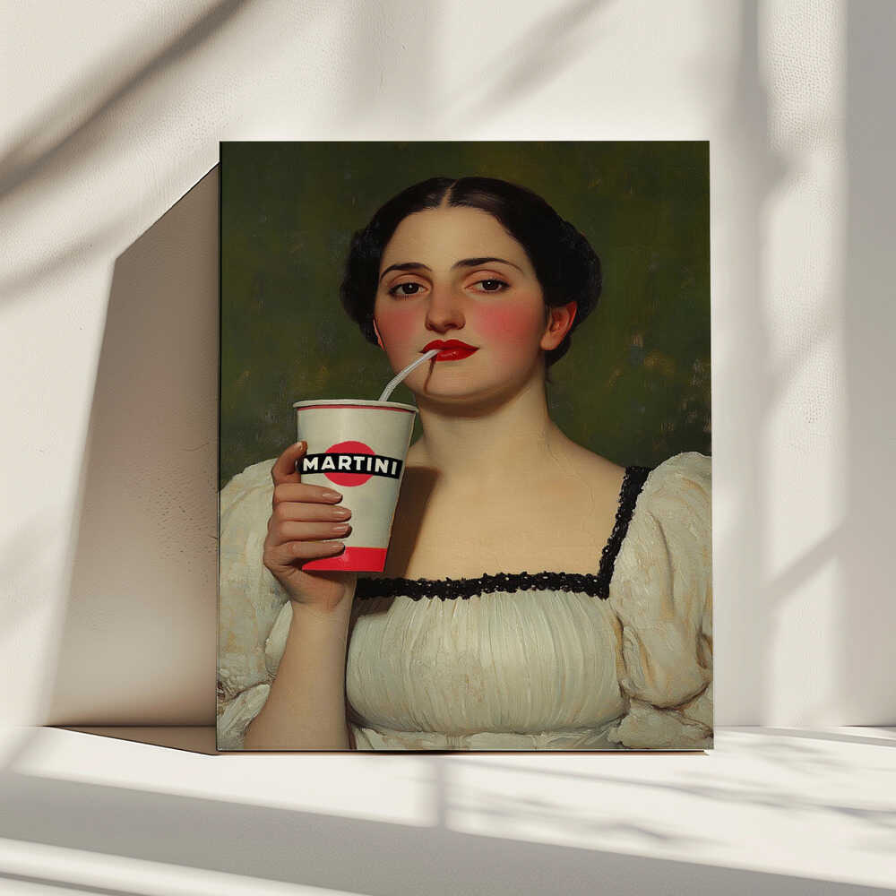 Casual Martini, arte de Dikhotomy impreso en canvas