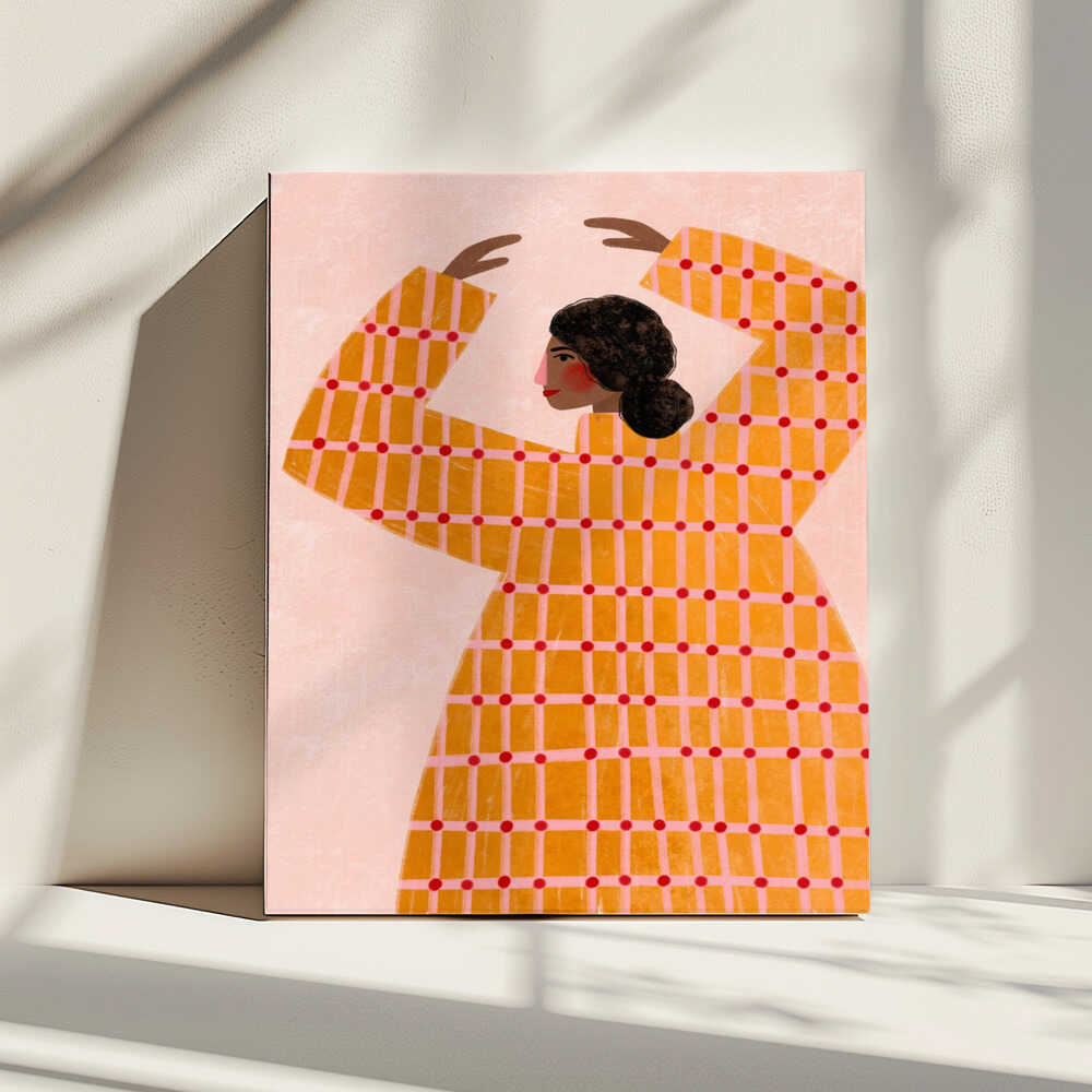 Dancing Woman in Orange