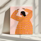 Dancing Woman in Orange