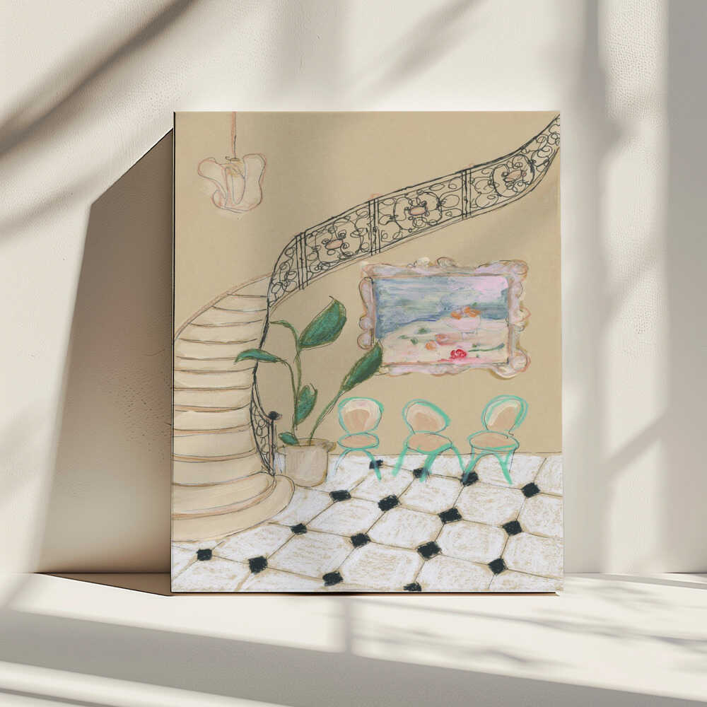 Museum Day In Paris, arte de Katharina Puritscher impreso en canvas