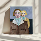 Vintage Folk Portraits, arte de Sharyn Bursic impreso en canvas