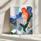 Digital Mermaid Dream, arte de Uma Gokhale impreso en canvas