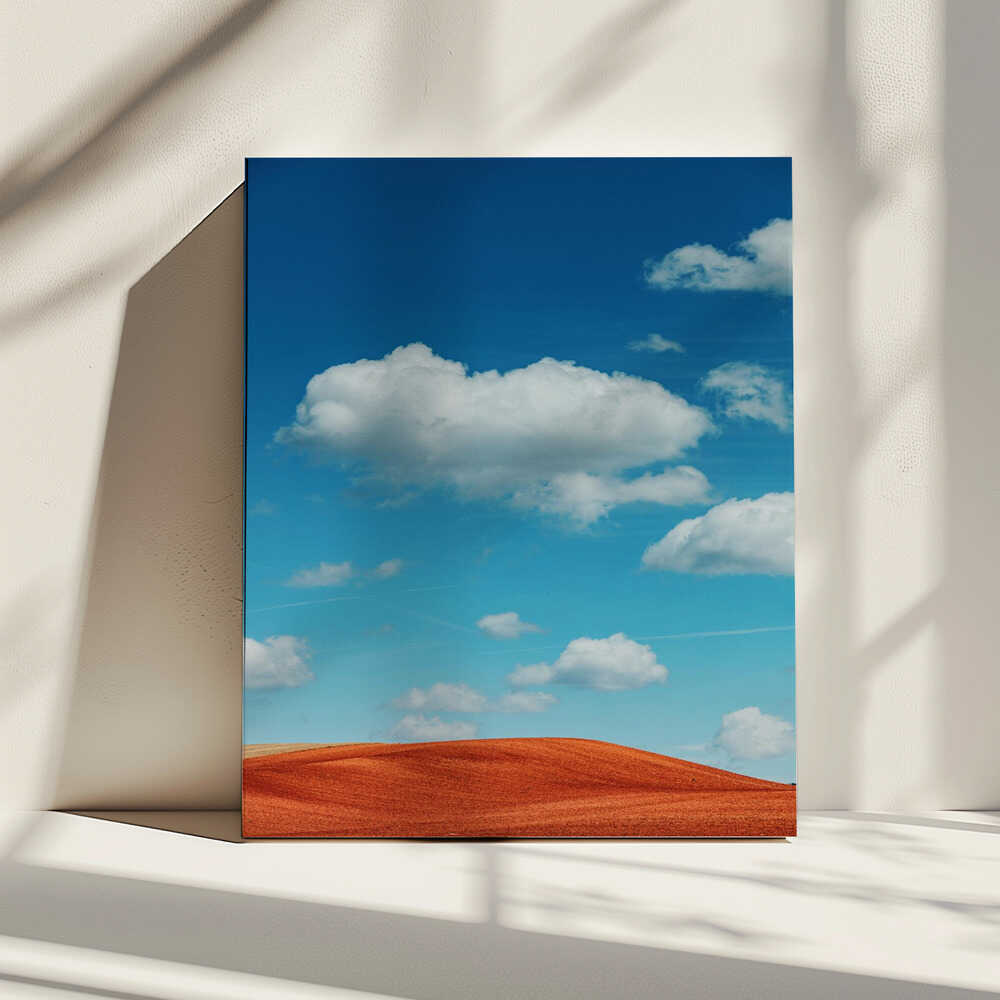 Azure Sky Red Earth, arte de Javier Pardina impreso en canvas