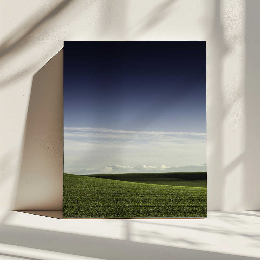 Green Field Blue Sky, arte de Javier Pardina impreso en canvas