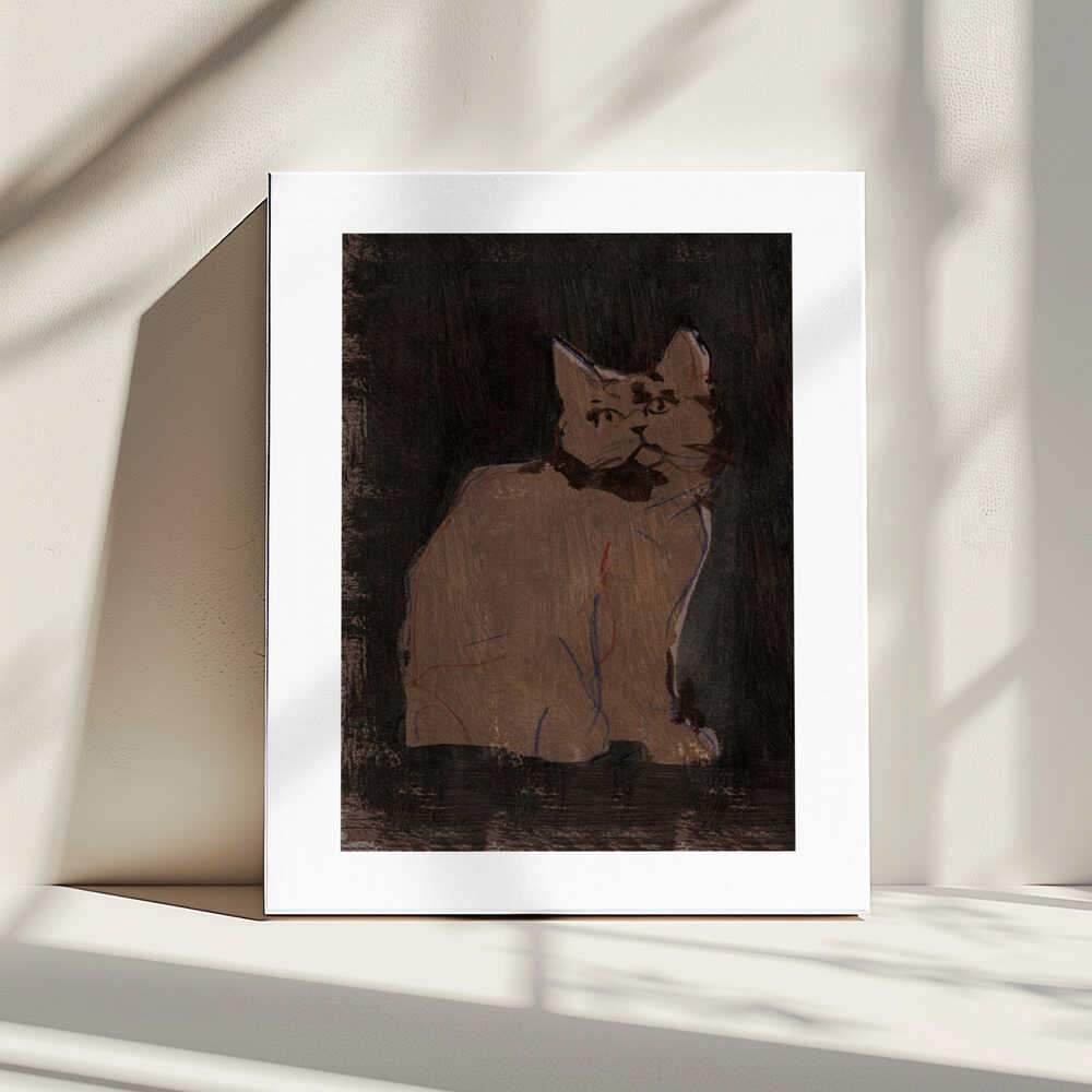 Moody Cat Portrait