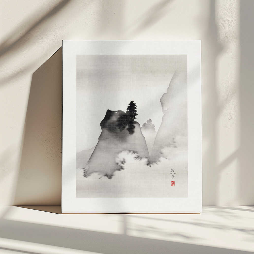 Mountains, arte de Suzuki Kiitsu impreso en canvas