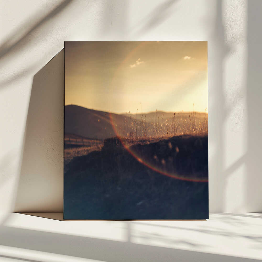 Golden Hour Mountains, arte de Javier Pardina impreso en canvas