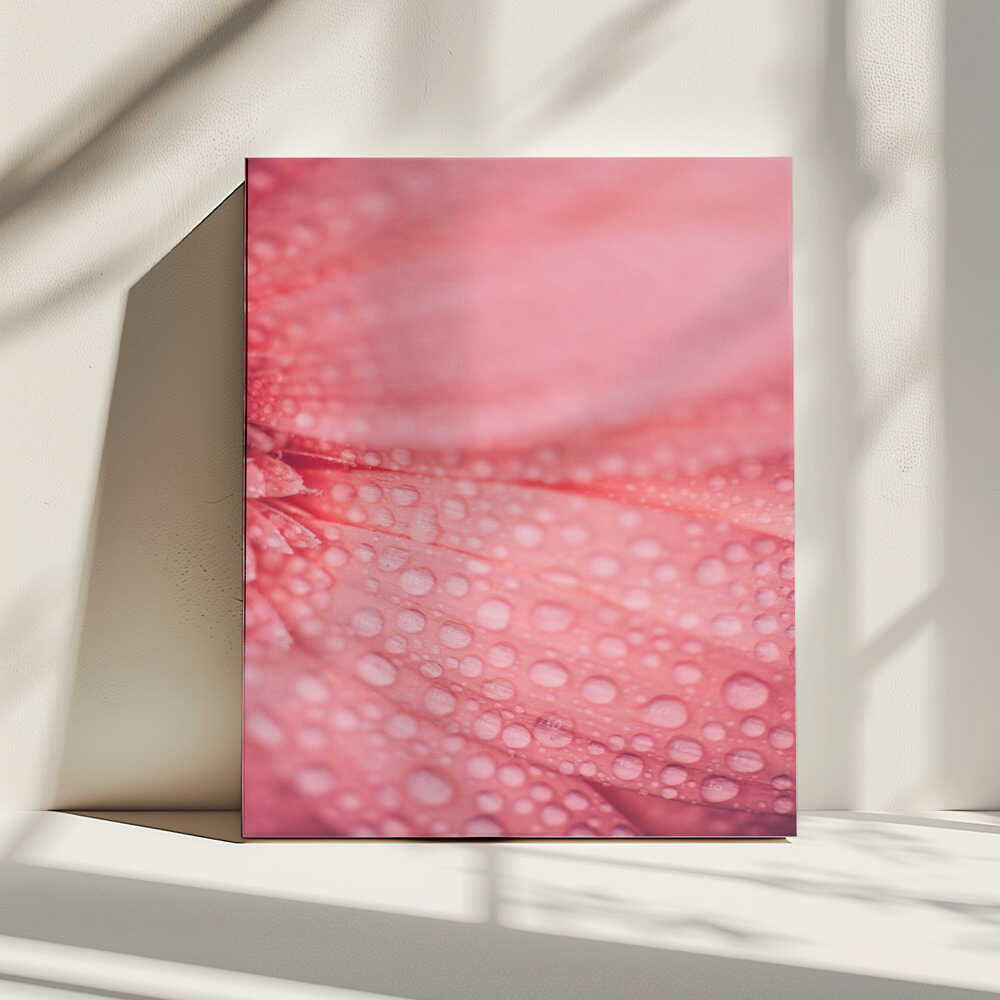 Soft Pink Bloom, arte de Javier Pardina impreso en canvas