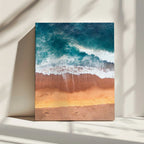 Aerial Beach Waves, arte de Javier Pardina impreso en canvas