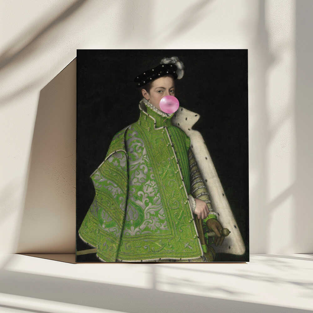 Regal Bubble Gum Pop, arte de Talitha McQueen impreso en canvas