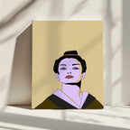 Stylized Geisha Portrait, arte de Nicholas impreso en canvas