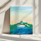 Couple's Peaceful Horizon, arte de Annelien Smet impreso en canvas