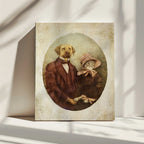 Victorian-style Portrait Couple, arte de Mike Koubou impreso en canvas