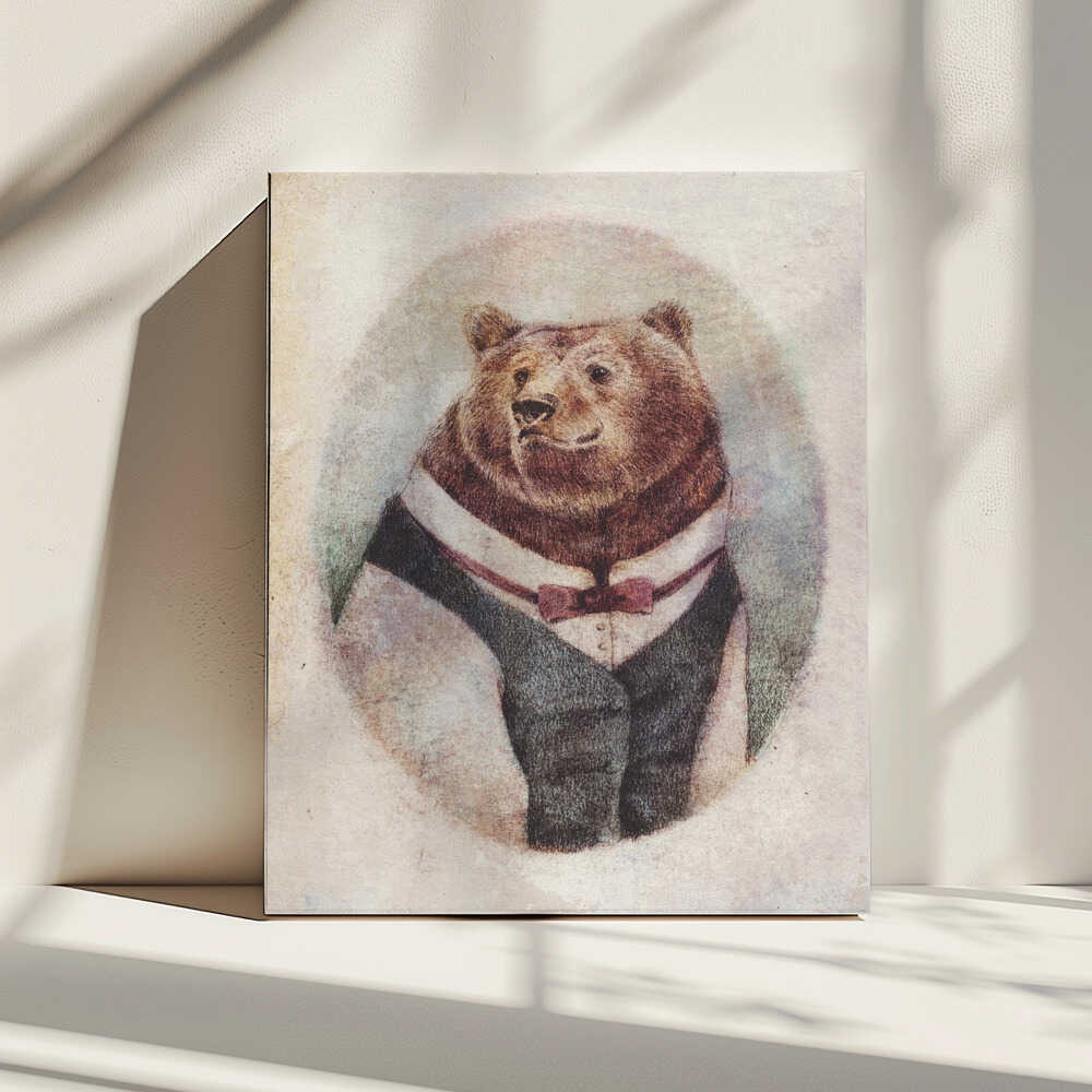 Old Gentleman, arte de Mike Koubou impreso en canvas