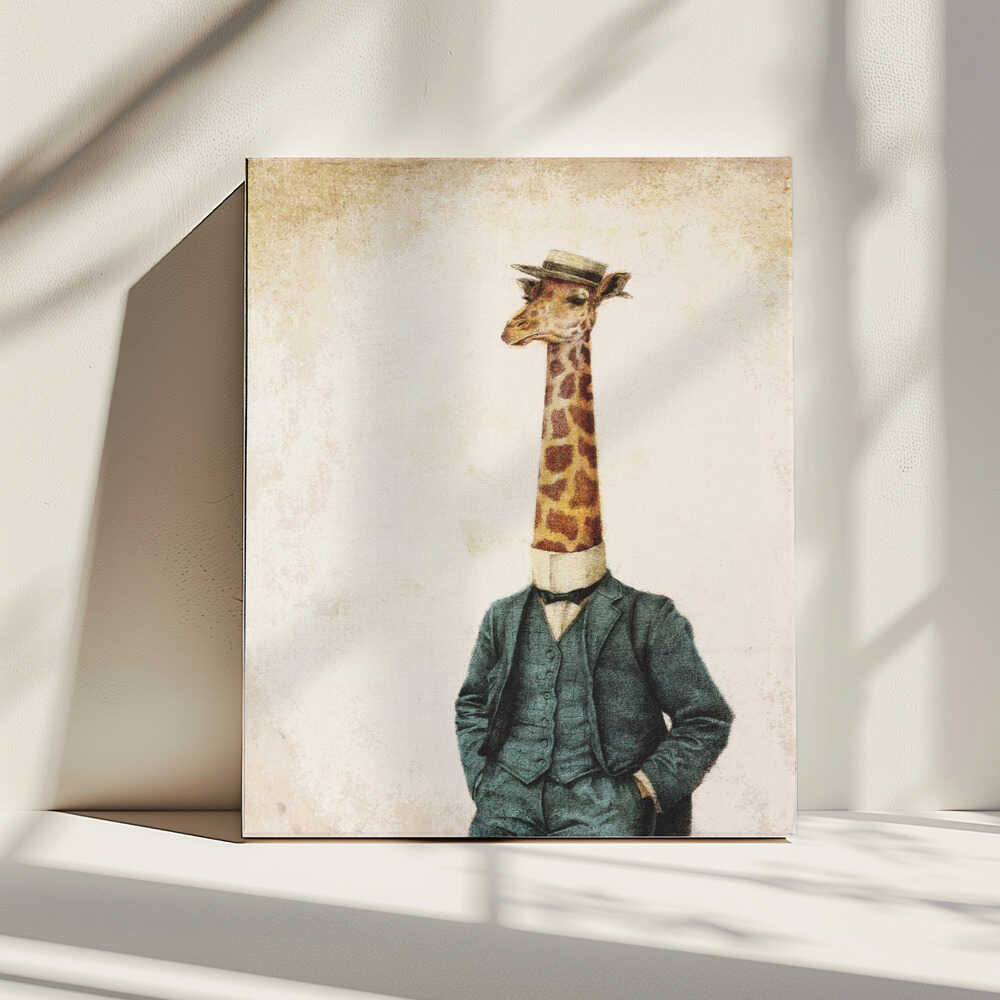 High Class Gentleman, arte de Mike Koubou impreso en canvas