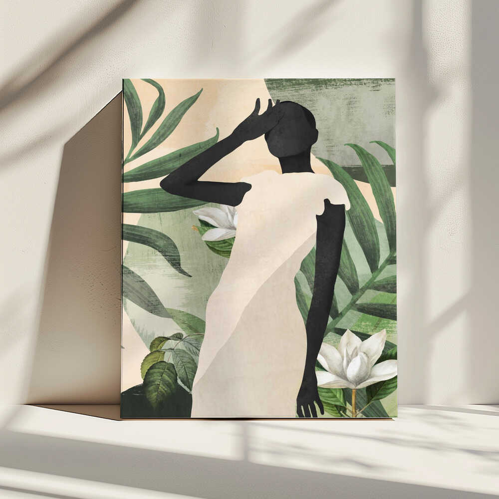 Elegant Tropical Serenity, arte de ThingDesign impreso en canvas