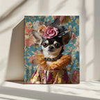 Regal Chihuahua Portrait, arte de SHANDU impreso en canvas