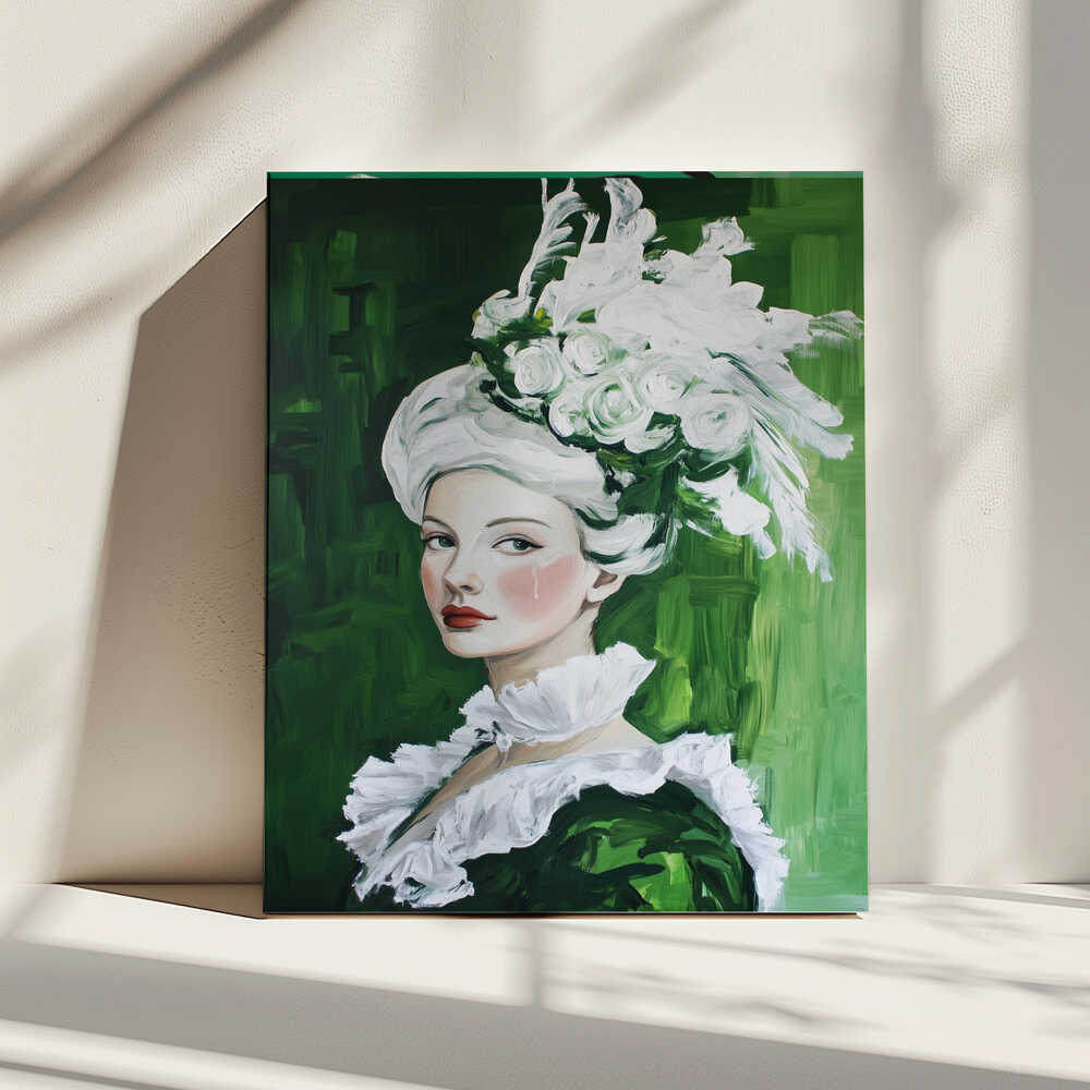 Tearful Green Lady, arte de SHANDU impreso en canvas