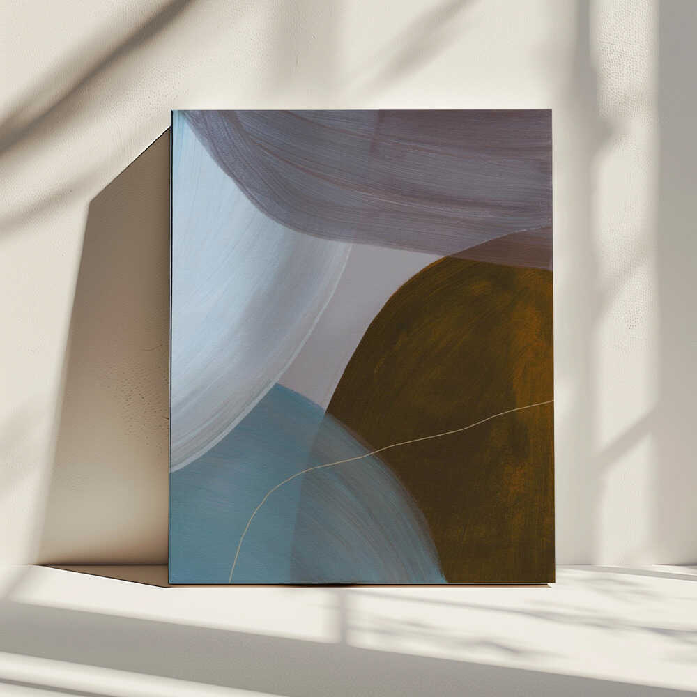Overlapping Curves In Muted Tones, arte de Mareike Böhmer impreso en canvas
