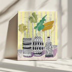 Eclectic Patterned Vases, arte de Annick impreso en canvas