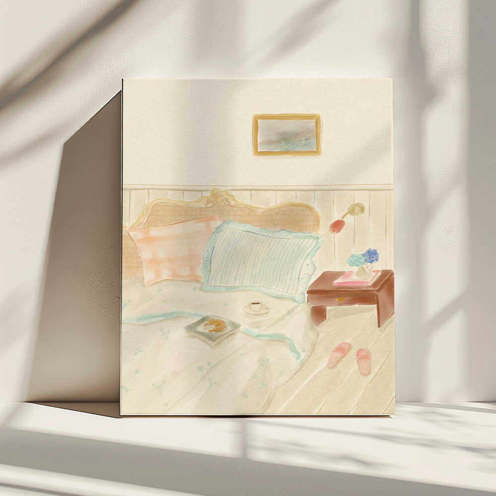 Cozy Morning Retreat, arte de Katharina Puritscher impreso en canvas
