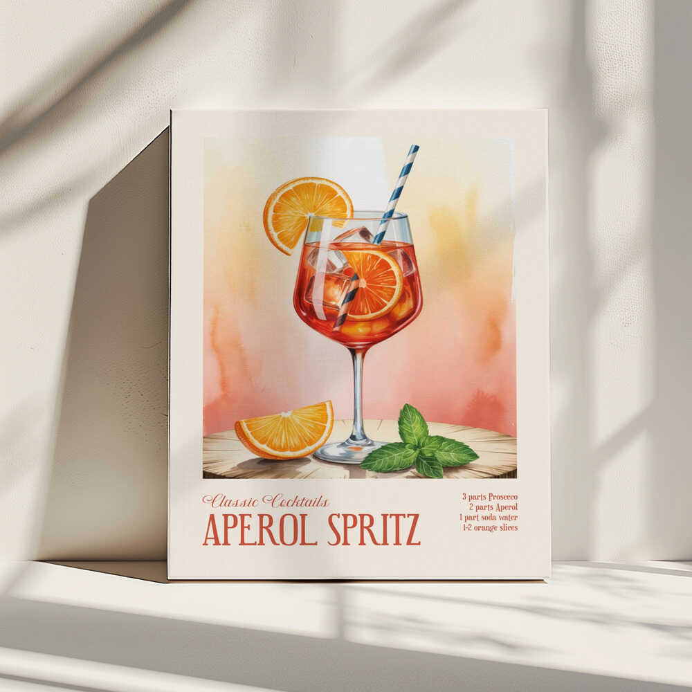 Classic Drink, arte de Andreas Magnusson impreso en canvas