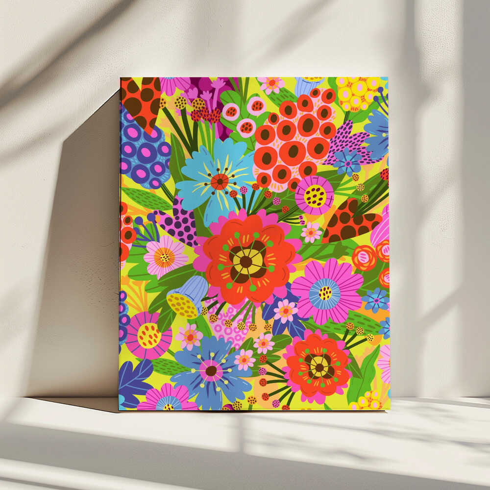 Vibrant Blossoms, arte de Marusha Belle impreso en canvas