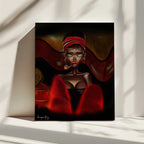 Red Turban Smoker, arte de dragonfly impreso en canvas