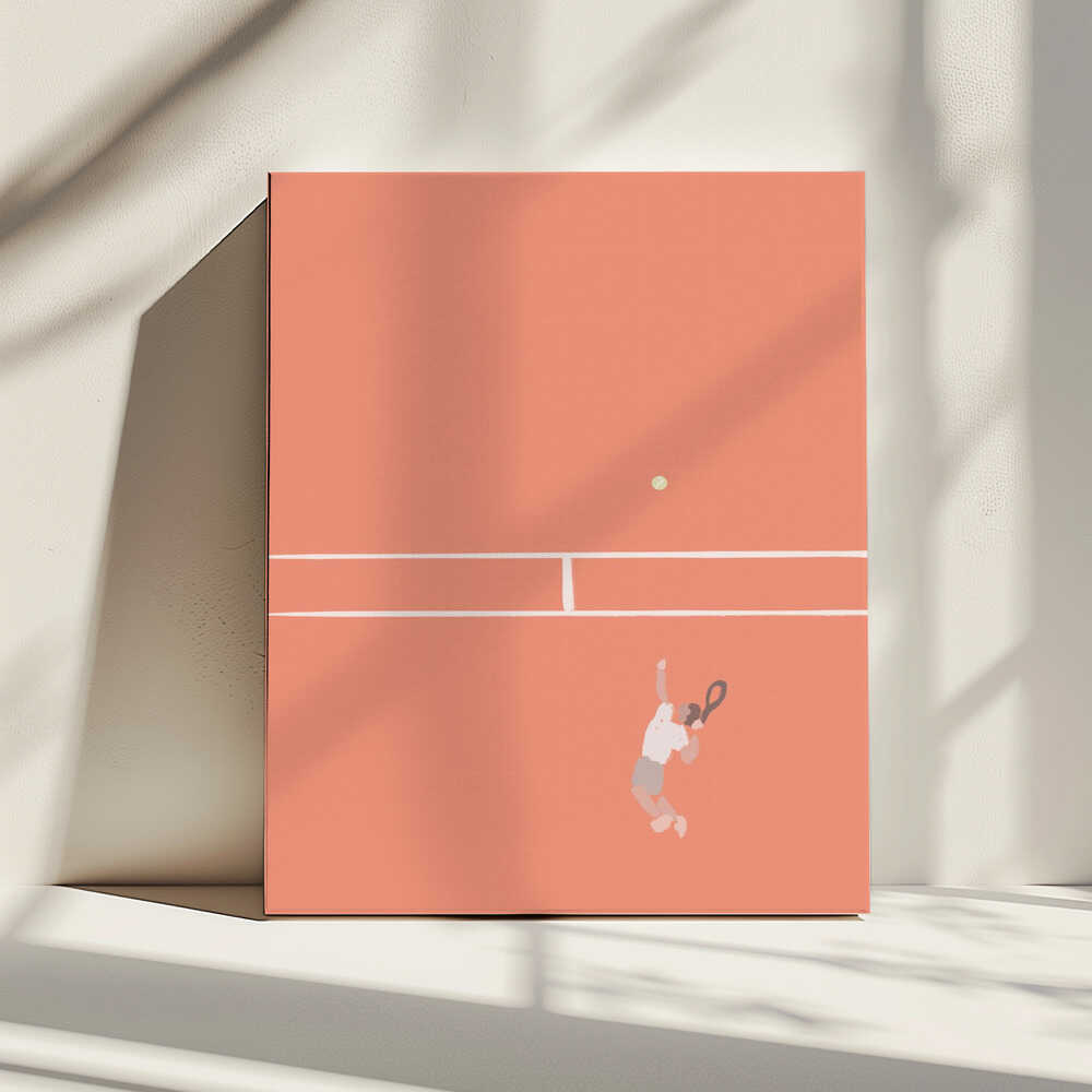 Gamesetmatchno04, arte de Treechild impreso en canvas