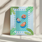 Pool Party, arte de Petra Lizde impreso en canvas