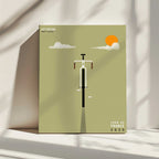Minimalist Bike Ride, arte de Neetesh Kumar impreso en canvas