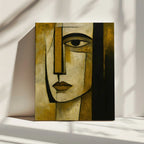 Abstract Golden Portrait, arte de HUGO impreso en canvas