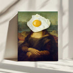 Mona Lisa Fried Egg, arte de Marja van den Hurk impreso en canvas