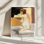 Abstract Seated Nude, arte de Tore Bahnson impreso en canvas