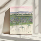 Paris Garden Watercolor Illustration, arte de Katharina Puritscher impreso en canvas