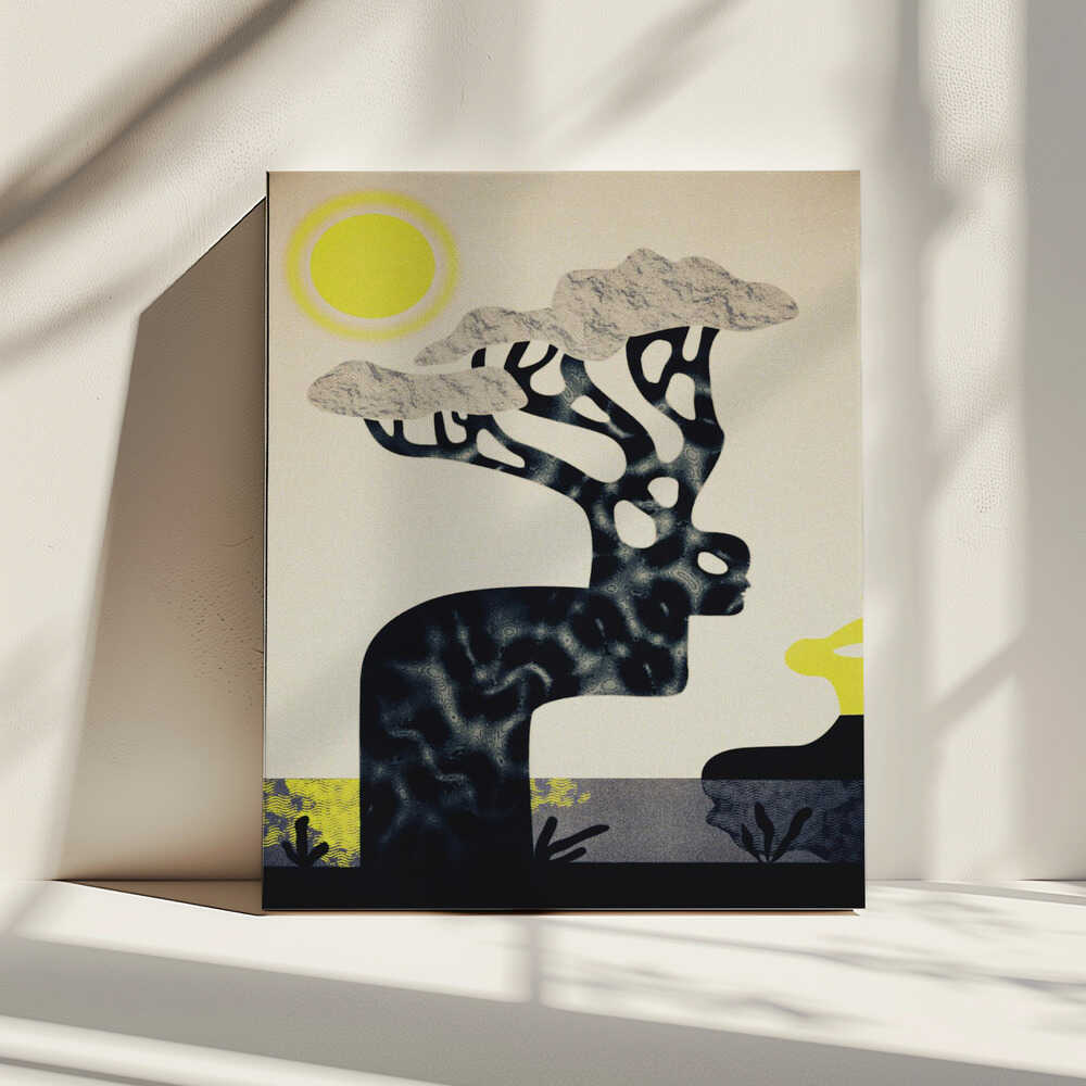Sunlit Spirit Tree, arte de Luca di Napoli impreso en canvas