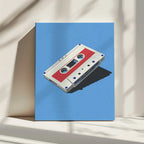 Retro Cassette Tape, arte de Andreas Magnusson impreso en canvas