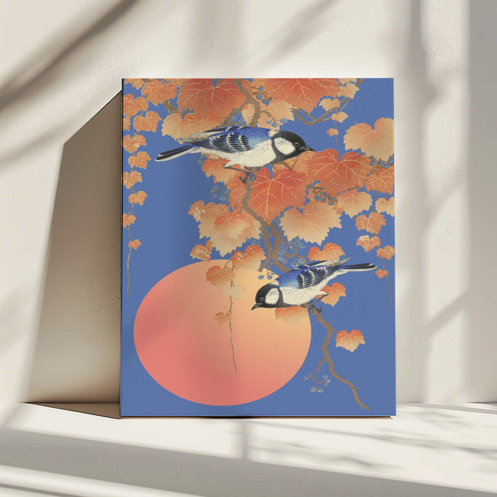 Autumn Birds Sunrise, arte de Marja van den Hurk impreso en canvas