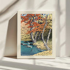 Herfst In Oirase (1933), arte de Kawase Hasui impreso en canvas