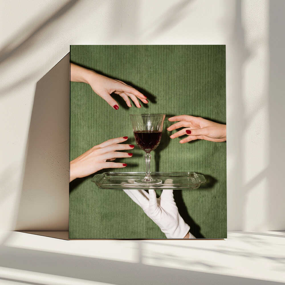 Elegant Wine Service, arte de Andreas Magnusson impreso en canvas