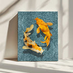 Yin Yang Koi, arte de Marja van den Hurk impreso en canvas