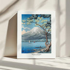 Mount Fuji From Lake Yamanaka, arte de Utagawa Hiroshige impreso en canvas