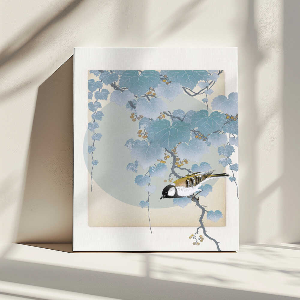 Delicate Bird And Foliage, arte de Marja van den Hurk impreso en canvas