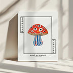 Japanese Psychedelic Mushroom, arte de Pictufy Studio IV impreso en canvas