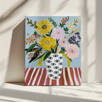 Cheerful Flowers Eye Vase, arte de Essa Van Reis impreso en canvas