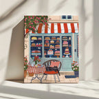 Bakery Cat Cafe, arte de Caroline Bonne Müller impreso en canvas